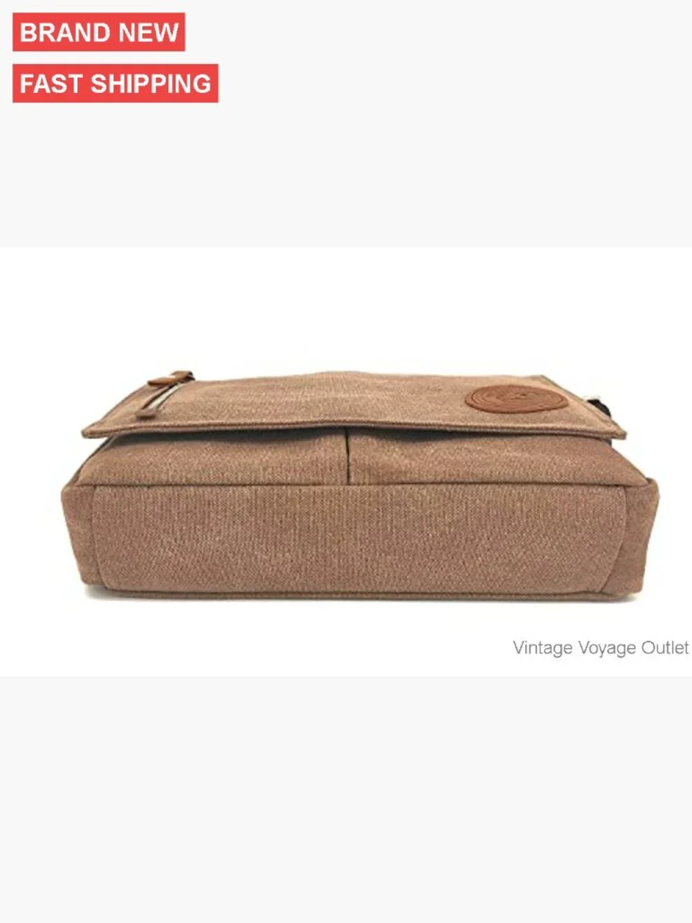 Canvas Messenger Bag Crossbody Shoulder Bag Adjustable Strap 11 Pockets